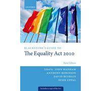 David Ruebain Blackstone's Guide to the Equality Act 2010 (Tascabile)