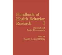 David S. Gochman Handbook of Health Behavior Research I (Copertina rigida)