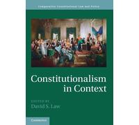 David S. Law Constitutionalism in Context (Tascabile)