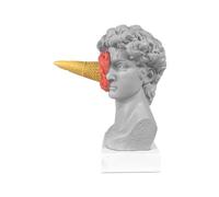 David Sculpture Key Storage - Organizer artistico da bancone, decorazione per la casa, decorazione per la casa a tema dessert, statuetta in resina | Vassoio ispirato al per scaffale 'ufficio