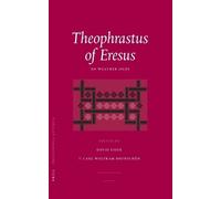 David Sider Theophrastus of Eresus: On Weather Signs (Copertina rigida)