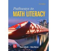 David Sobecki Brian A M Pathways to Math Literacy (Loose (Rilegatura flessibile)