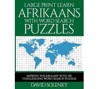 David Solenky Large Print Learn Afrikaans with Word Search Puzzles (Tascabile)