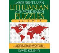 David Solenky Large Print Learn Lithuanian with Word Search Puzzles (Tascabile)