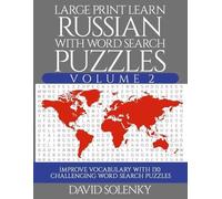 David Solenky Large Print Learn Russian with Word Search Puzzles Vol (Tascabile)