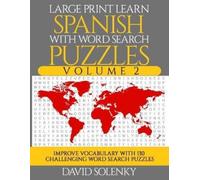David Solenky Large Print Learn Spanish with Word Search Puzzles Vol (Tascabile)