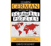 David Solenky Learn German with Word Scramble Puzzles Volume 1 (Tascabile)