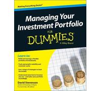 David Stevenson Managing Your Investment Portfolio For Dummies, UK E (Tascabile)