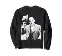 David Suchet nel Ruolo di Poirot Agatha Christie 1988 Felpa