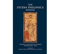 David T. Runia The Studia Philonica Annual (Copertina rigida)