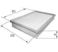 DAVID VASCO Filtro Aria per Renault Twingo II CN0_ Clio IV Bh _ BB _ CB _ Dacia