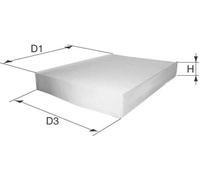 DAVID VASCO O129 Filtro, Aria abitacolo per AUDI,VW