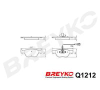DAVID VASCO Q1212 Kit pastiglie freno, Freno a disco per ALFA ROMEO,FIAT,LANCIA