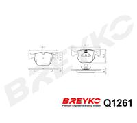 DAVID VASCO Q1261 Kit pastiglie freno, Freno a disco per ALPINA,BMW