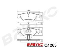 DAVID VASCO Q1263 Kit pastiglie freno, Freno a disco per MERCEDES-BENZ,VW