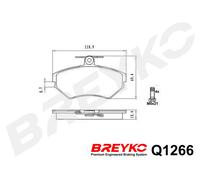 DAVID VASCO Q1266 Kit pastiglie freno, Freno a disco per AUDI,VW