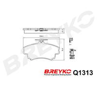 DAVID VASCO Q1313 Kit pastiglie freno, Freno a disco per MITSUBISHI,VOLVO