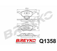DAVID VASCO Q1358 Kit pastiglie freno, Freno a disco per FORD