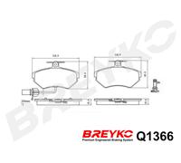 DAVID VASCO Q1366 Kit pastiglie freno, Freno a disco per AUDI,SEAT,VW