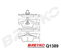 DAVID VASCO Q1389 Kit pastiglie freno, Freno a disco per VOLVO