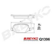 DAVID VASCO Q1396 Kit pastiglie freno, Freno a disco per ALFA ROMEO,FIAT,LANCIA