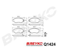 DAVID VASCO Q1424 Kit pastiglie freno, Freno a disco per FORD