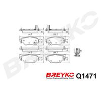 DAVID VASCO Q1471 Kit pastiglie freno, Freno a disco per CHEVROLET,OPEL