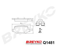 DAVID VASCO Q1481 Kit pastiglie freno, Freno a disco per MERCEDES-BENZ
