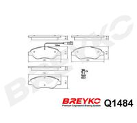 DAVID VASCO Q1484 Kit pastiglie freno, Freno a disco per ALFA ROMEO,FIAT,LANCIA