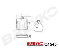 DAVID VASCO Q1545 Kit pastiglie freno, Freno a disco per CHRYSLER,MERCEDES-BENZ