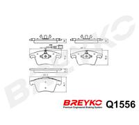 DAVID VASCO Q1556 Kit pastiglie freno, Freno a disco per VW