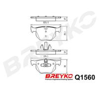 DAVID VASCO Q1560 Kit pastiglie freno, Freno a disco per BMW,BMW (BRILLIANCE)