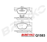 DAVID VASCO Q1583 Kit pastiglie freno, Freno a disco per FORD,MAZDA,VOLVO