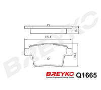 DAVID VASCO Q1665 Kit pastiglie freno, Freno a disco per FORD,JAGUAR