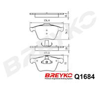 DAVID VASCO Q1684 Kit pastiglie freno, Freno a disco per FORD,MERCEDES-BENZ,VOLV