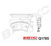 DAVID VASCO Q1785 Kit pastiglie freno, Freno a disco per MERCEDES-BENZ,RENAULT