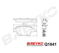 DAVID VASCO Q1841 Kit pastiglie freno, Freno a disco per AUDI,SEAT,SKODA,VW