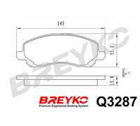 DAVID VASCO Q3287 Kit pastiglie freno, Freno a disco per CITROËN,DODGE,JEEP,LANC