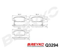 DAVID VASCO Q3294 Kit pastiglie freno, Freno a disco per INFINITI,NISSAN,SUZUKI