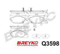 DAVID VASCO Q3598 Kit pastiglie freno, Freno a disco per TOYOTA