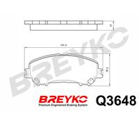 DAVID VASCO Q3648 Kit pastiglie freno, Freno a disco per NISSAN,RENAULT