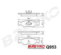 DAVID VASCO Q953 Kit pastiglie freno, Freno a disco per FORD