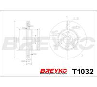 DAVID VASCO T1032 Disco freno per RENAULT