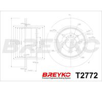 DAVID VASCO T2772 Disco freno per OPEL