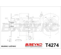 DAVID VASCO T4274 Disco freno per NISSAN,RENAULT