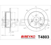 DAVID VASCO T4803 Disco freno per HYUNDAI,KIA