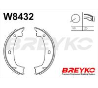DAVID VASCO W8432 Kit ganasce freno per BMW