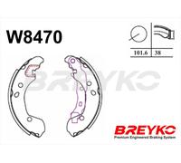 DAVID VASCO W8470 Kit ganasce freno per NISSAN,RENAULT