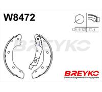 DAVID VASCO W8472 Kit ganasce freno per CITROËN,FIAT,PEUGEOT