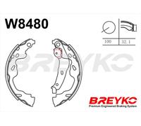 DAVID VASCO W8480 Kit ganasce freno per CITROËN,OPEL,PEUGEOT,SUZUKI,TOYOTA